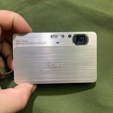 Silver Sony Cyber-shot DSC-T700 Digital Camera 10.1MP 4x Optical Zoom Auto Focus