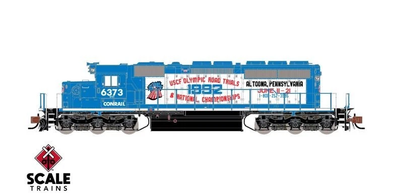 N SCALETRAINS  SD40-2 USCF OLYMPICS ALTOONA TRIALS CONRAIL #6373 DCC & SOUND - Image 4 of 4