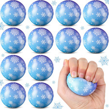 12 PCS Snowflake Party Favors Stress Balls, Sensory Fidget Toys Gifts for Kids B