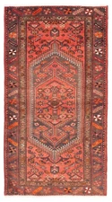 Vintage Oriental Hand-Knotted Carpet 3'8" x 6'11" Traditional Wool Area Rug