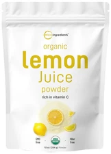 Organic Lemon Juice Powder, 10 oz | Cold-Pressed Lemon Source | Natural Vitam...