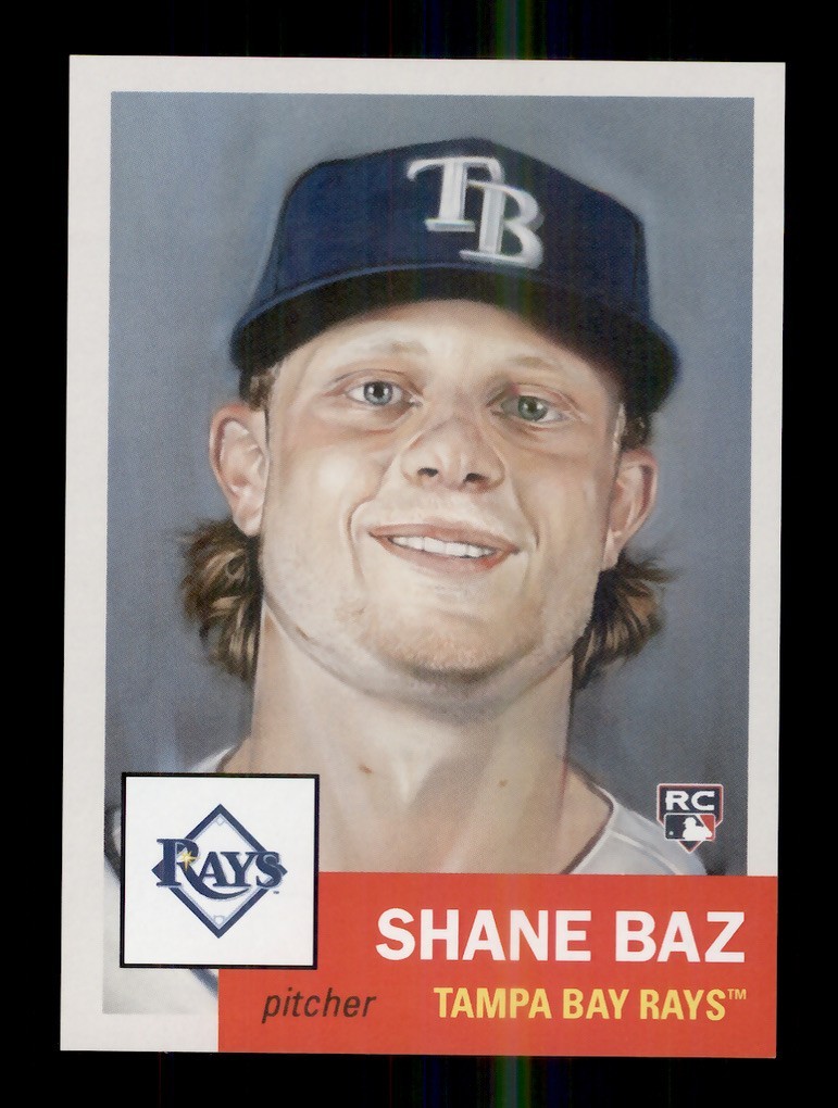 2022 TOPPS LIVING SET #571 SHANE BAZ ROOKIE RC TAMPA BAY RAYS
