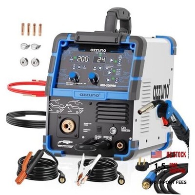MIG Welder 110V/220V, 200A 8 in 1 Welder Machine Flux Aluminum MIG Welder 200A