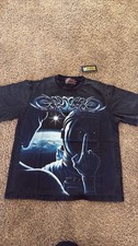Godspeed Mens Black Space Graphic Print Cotto...