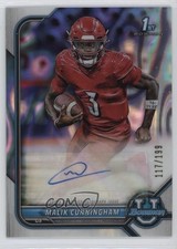 2021 Bowman U Chrome Prospect Lava Refractor 117/199 Malik Cunningham Auto 1hx3
