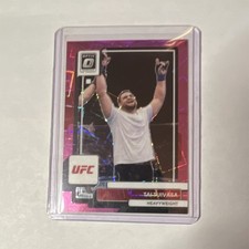 Panini 2023 Donruss Optic UFC Tai Tuivasa #47 Pink Velocity Prizm MMA Card #/79