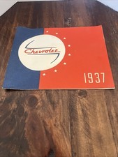 1937 Chevrolet Car Dealer Sales Brochure 1937 Chevrolet Car Dealer Sales Brochure