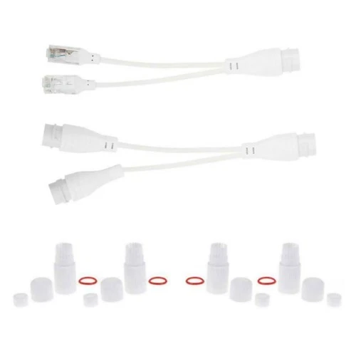 1 to 2 Adapter Network Splitter Poe Switch Connector Rj45 Outdoor Waterproof D