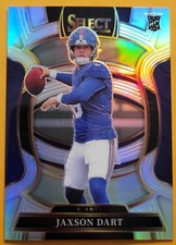 JAXSON DART 2025 PANINI SELECT CONCOURSE LEVEL SILVER PRIZM RC #93 NY GIANTS SP