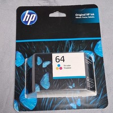 New HP 64 N9J89AN Tri-color Ink Cartridge