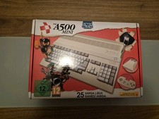 Retro Games The A500 Mini Amiga With Mouse, Gamepad and cables Boxed VGC
