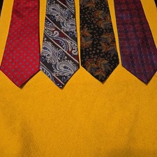 4 Assorted Men's 100 Silk Ties