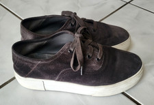 Vince Women's Copely Suede Leather Platform Lace-Up Sneakers brown 6.5