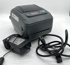 ZEBRA GX420T GX42-102710-000 DIRECT THERMAL LABEL PRINTER w/ POWER ADAPTER