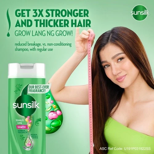 SunSilk STRONG & LONG Shampoo 180ml - Sun Silk