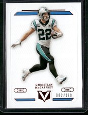 2019 Panini Chronicles #V-25 Christian McCaffrey Vertex Red #/199