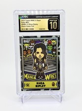 Rhea Ripley 2025 Topps X Bape Baby Milo Black Camp Foil /10 CGC 10