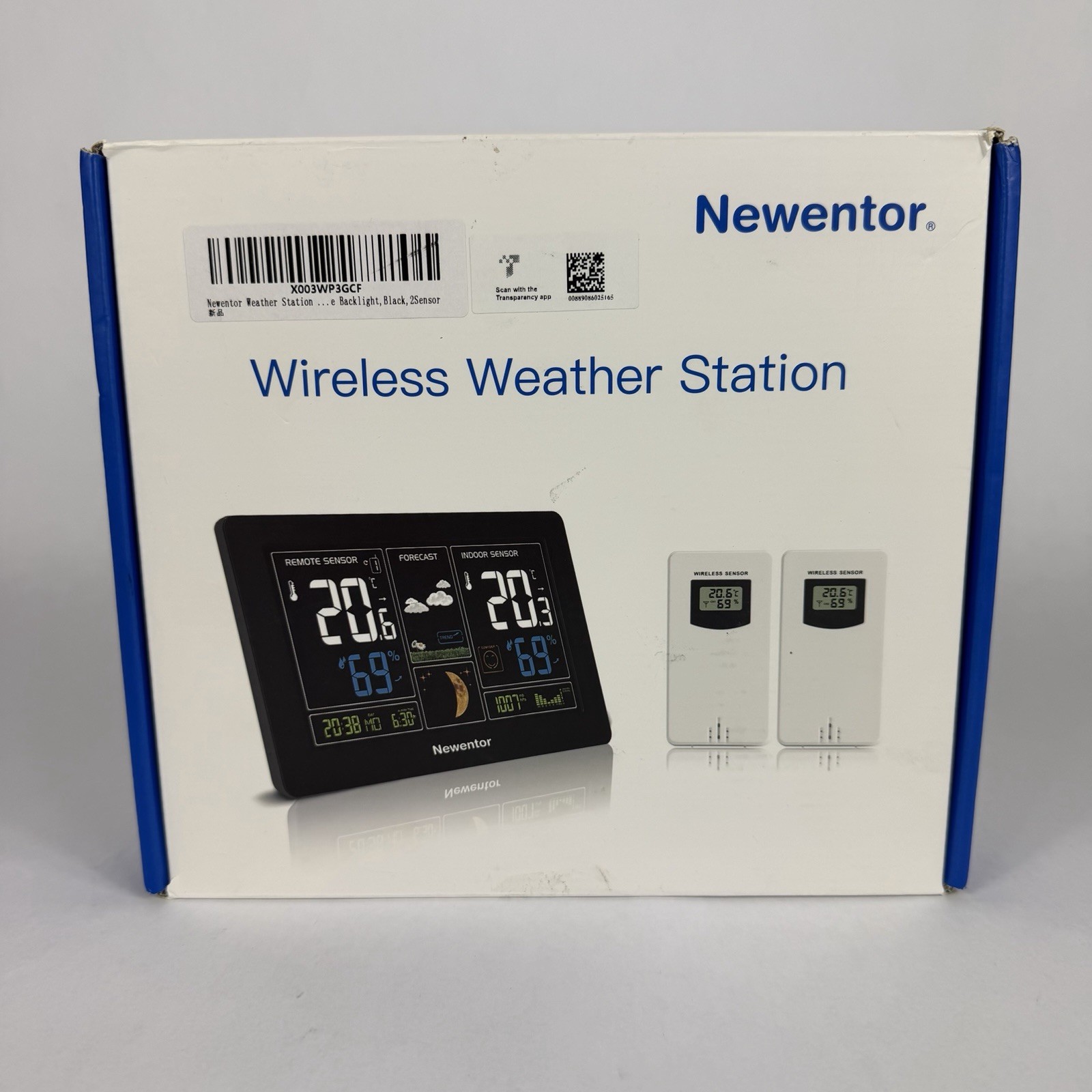 Digital Indoor Outdoor Black 2 Sensors Fj3378