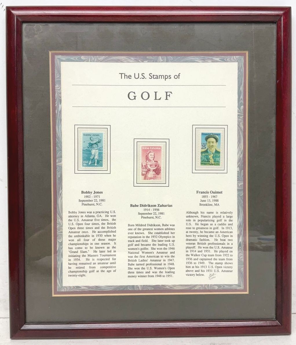 Stamps Mounted Framed