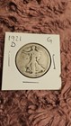 1921-D Walking Liberty Half Dollar Key Date 50C Silver Coin Good G Denver Mint — photo 5