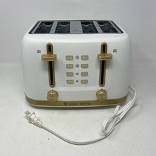 West Bend Timeless 4-Slice Toaster - White/Go...