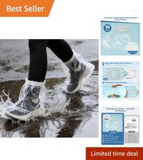 Durable Waterproof Shoe Covers with Enhanced Grip - Ideal for Indoors  Outdoors