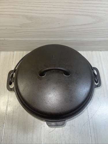 Griswold Iron Mountain #8 Dutch Oven  No 1036 W/ Matching Lid No 1037 Heat Ring