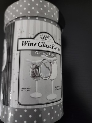 Epic'' brand wine glass wedding favor kit for ''Our Big Day''.