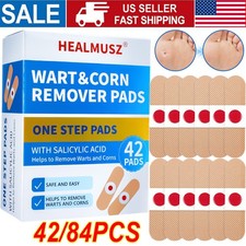 84x Wart Corn Remover Pads for Feet Toe, 40 Salicylic Acid Effective Treatment