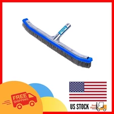 18" Heavy Duty Pool Brush with Stainless Steel Bristles - Ultimate Cleaning Tool