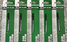 5 HITACHI 3" T Shank Jig Saw Scroll Blades #728794C Medium Grit & FAST FREE SHIP