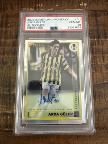 Arda Guler #AC-GU 2022 Topps Merlin Chrome UEFA Club Competitions Autographs card