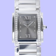 4910 Ladies Diamonds Grey Dial Stainless Steel