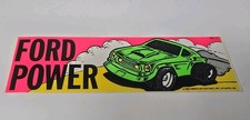 Ford Power Mustang Bumper Sticker 1988 Vintage American Gag Bag Nos Ford Power Mustang Bumper Sticker 1988 Vintage American Gag Bag Nos