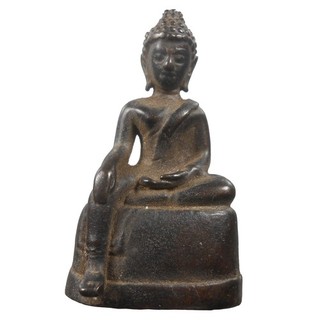 PERFECT STATUE PHRA KRU AYUTTHAYA OLD THAI BUDDHA AMULET PENDANT VERY NICE