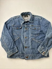Vintage MAVERICK Blue Bell USA Made Sanforset Denim Trucker Jacket Small