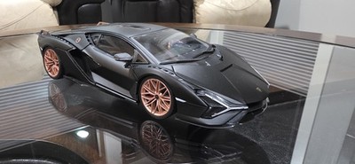 1/18 BBURAGO LAMBORGHINI SIAN FKP 37.   MATTE BLACK  COLOR 