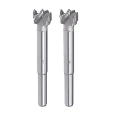 Forstner Wood Boring Drill Bit 14mm Hole Saw Carbide Tip Round Shank Hinge 2pcs