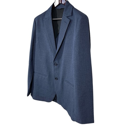 New w/ Tag Mizzen & Main Watson Suit Jacket Size Medium Regular Navy Gun Check - Picture 3 of 13