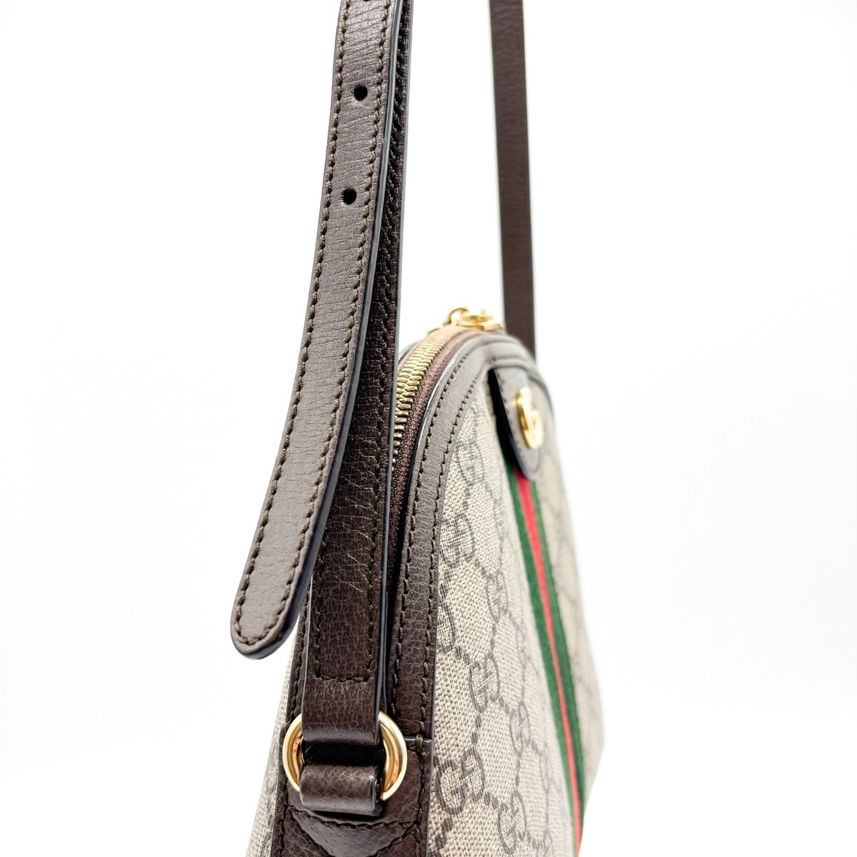 GUCCI Ophidia GG Supreme Shoulder Bag 499621 Sherry Leather | eBay