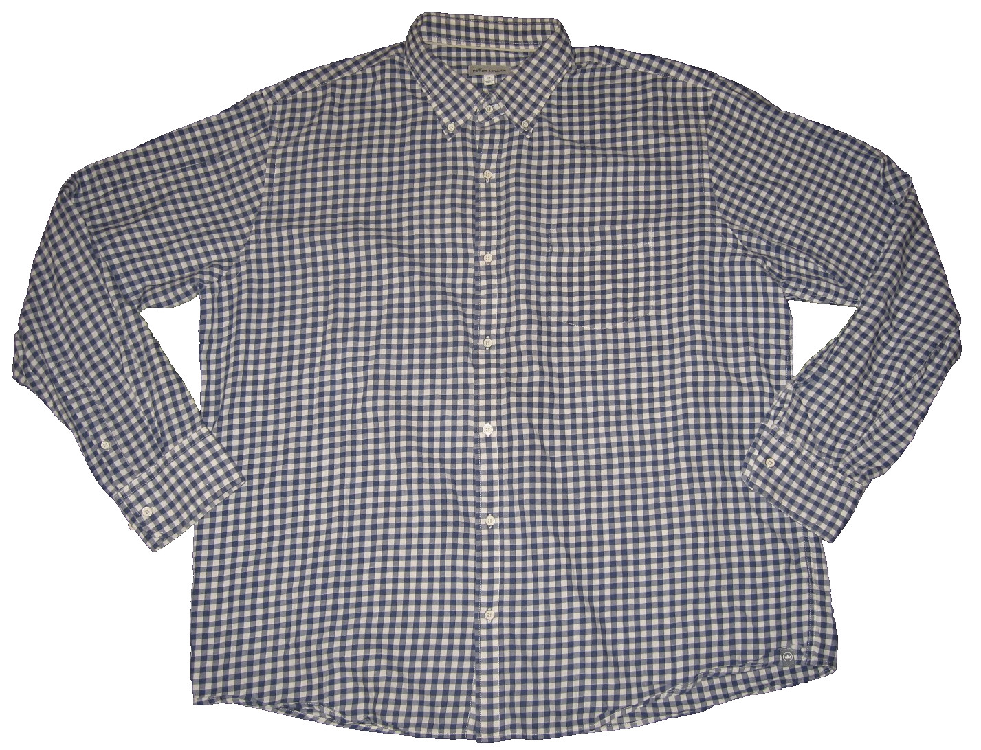 PETER MILLAR Button Down Lightweight Cotton Blue-… - image 3