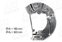 Spritzblech Ankerblech Vorderachse Links FÜR BMW 5 (E60) - AIC 55502