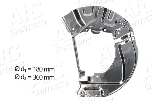 Spritzblech Ankerblech Vorderachse Links FÜR BMW 5 (E60) - AIC 55502-image