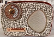Très Rare Titan Relax 61 Poste Radio Transistor Cadran Circulaire 1961 Vintage