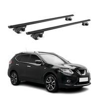 DachträGer GrundtäGer FüR Nissan X-Trail III T32 2013-2021 90Kg Alu Schwarz ABE