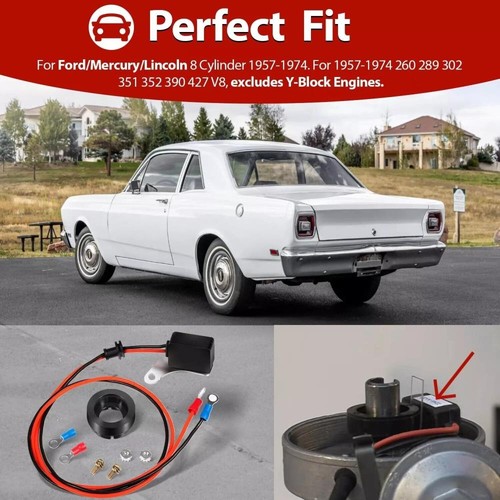 For Ford V8 Pertronix 1281 Ignition Points-to-Electronic Conversion Kit Ignitor - Picture 5 of 6