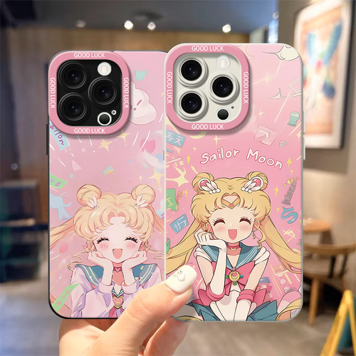 Cute Sailor Moon Angel Eyes Phone Case For iPhone 11 12 13 14 15 16Pro Max Skin - 第 2/9 張圖片