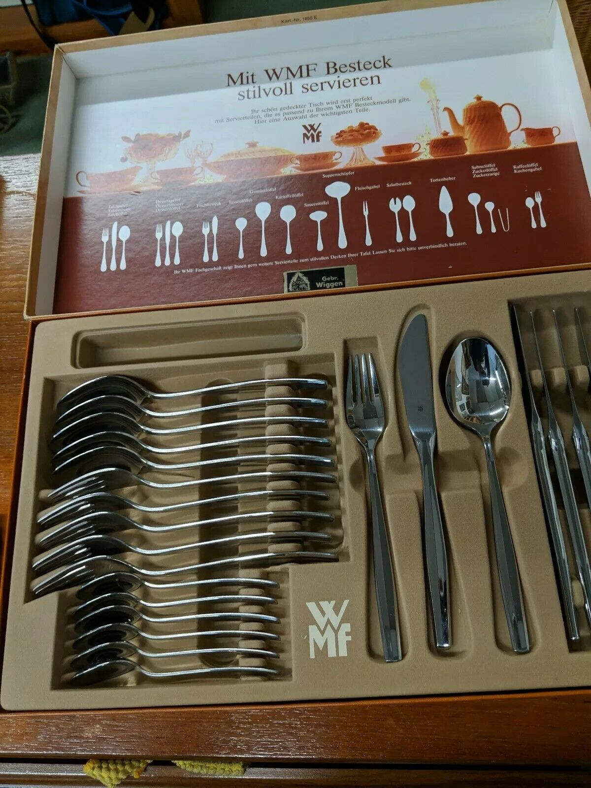 Vintage WMF Germany CAPRI Gold Gilt Cromargan® Stainless Steel 24pc  Flatware Set