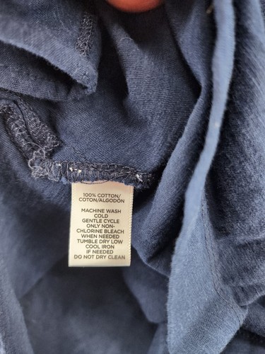 Ann Taylor LOFT Beach Dress Womens Small Short Sleeve Blue - Picture 4 of 6