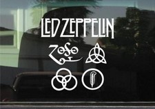 Led Zeppelin w/Symbols 8 Inch Vinyl Decal Sticker Car Window Laptop